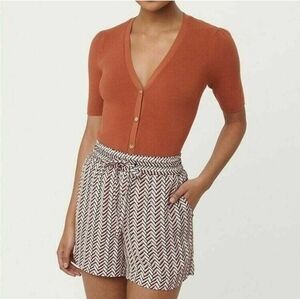 NEW Ann Taylor Loft Chevron Print Shorts M